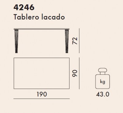 TOPTOP Rectangular Ficha Tecnica 4246